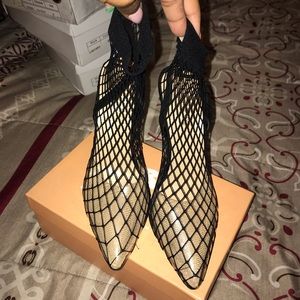 Fishnet heels